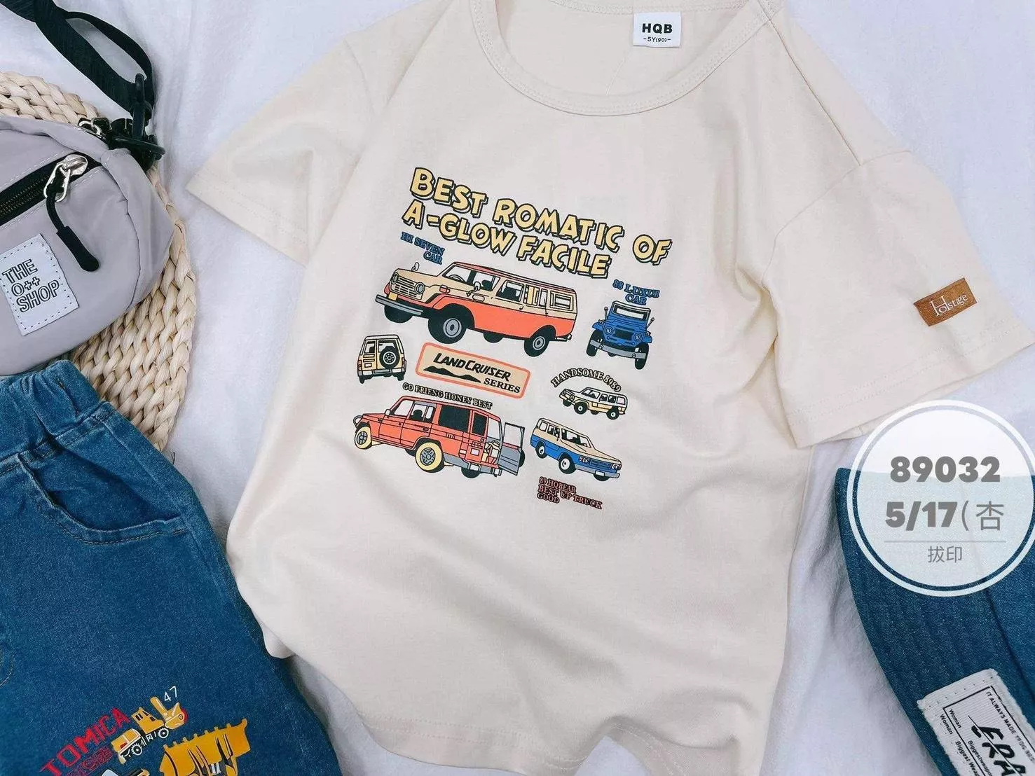 (現貨秒出)卡通車車短袖上衣