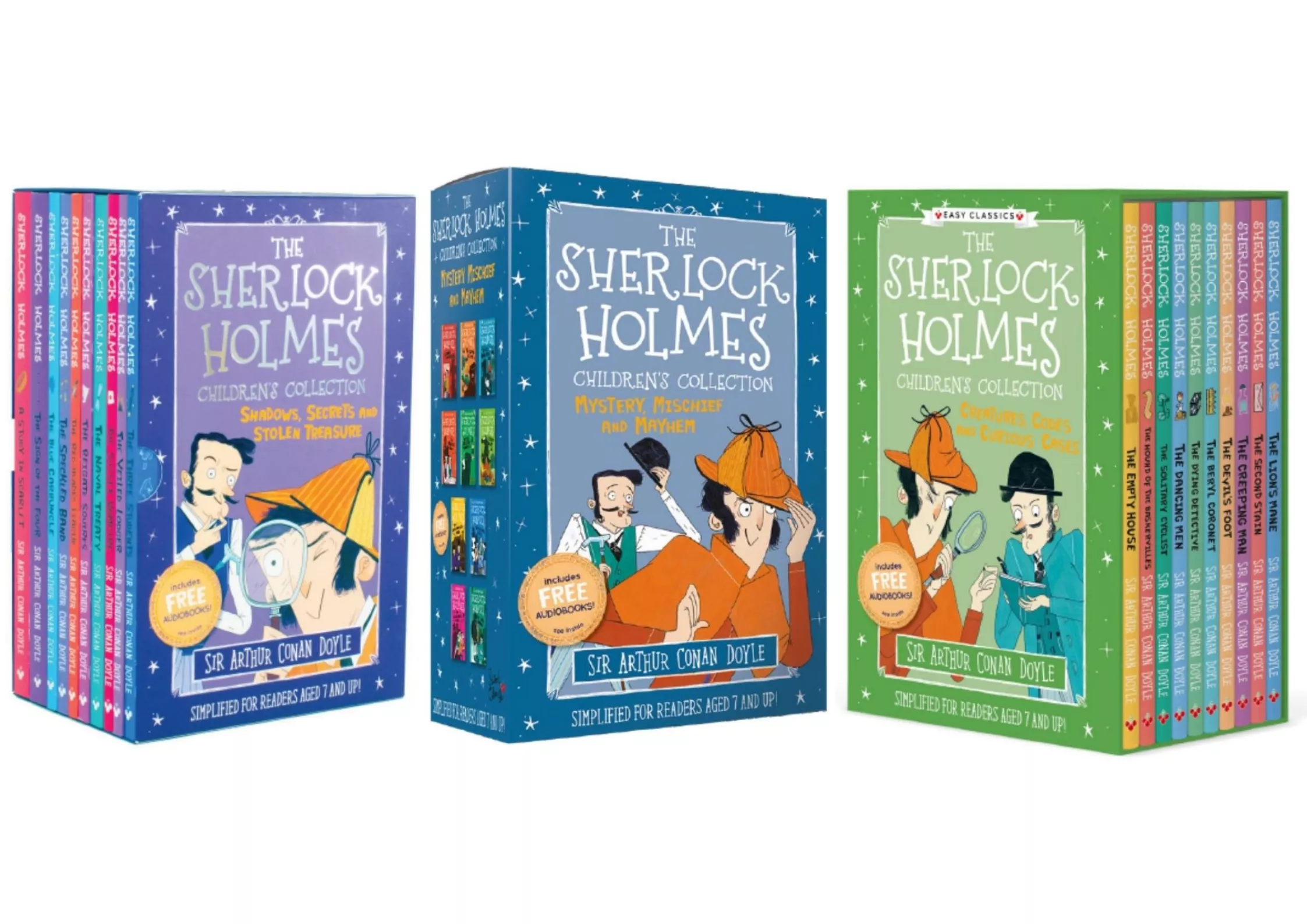 <Sweet Cherry> The Sherlock Holmes Children Collections 福爾摩斯探案 兒童英文小說套書 有聲書 附QR code