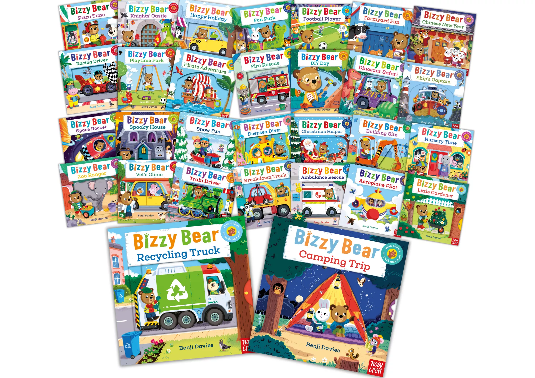 <Nosy Crow> Bizzy Bear 最新全系列30本 機關書 有聲書 附QR code