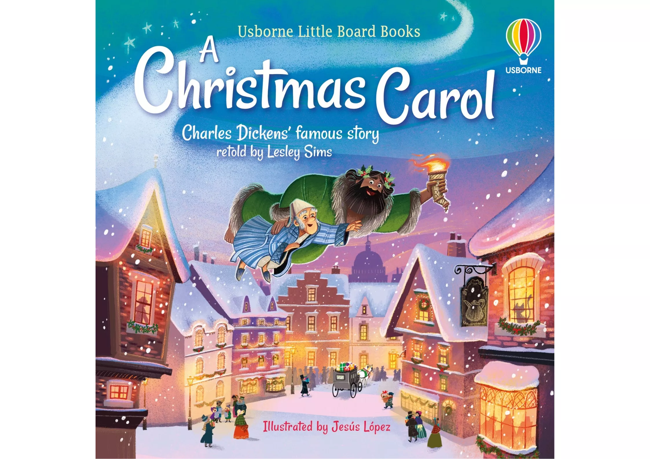 <Usborne> Little Board Book: A Christmas Carol 硬頁書 有聲書 附音檔QR code
