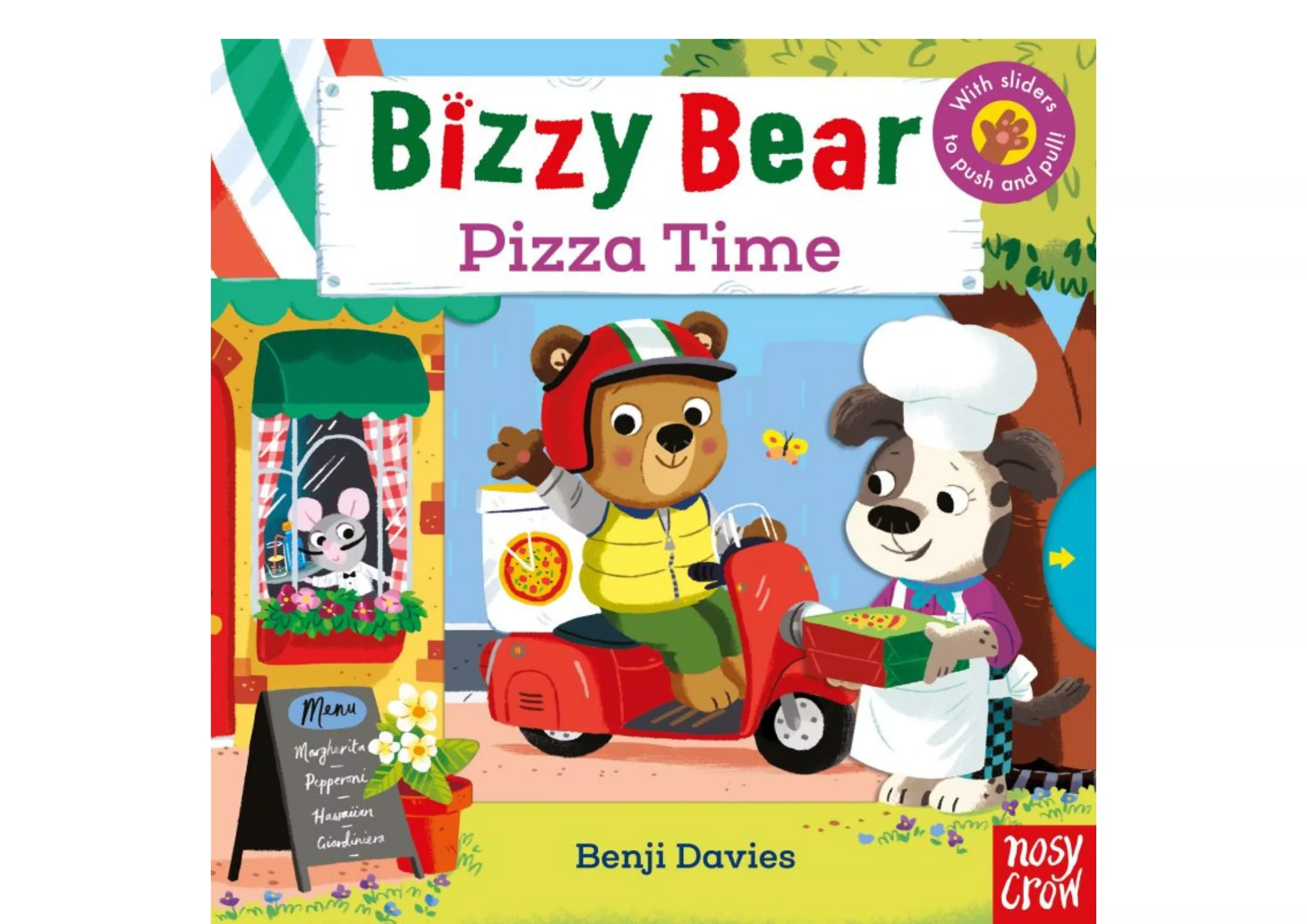 <Nosy Crow> Bizzy Bear: Pizza Time 機關書 有聲書 附QR code