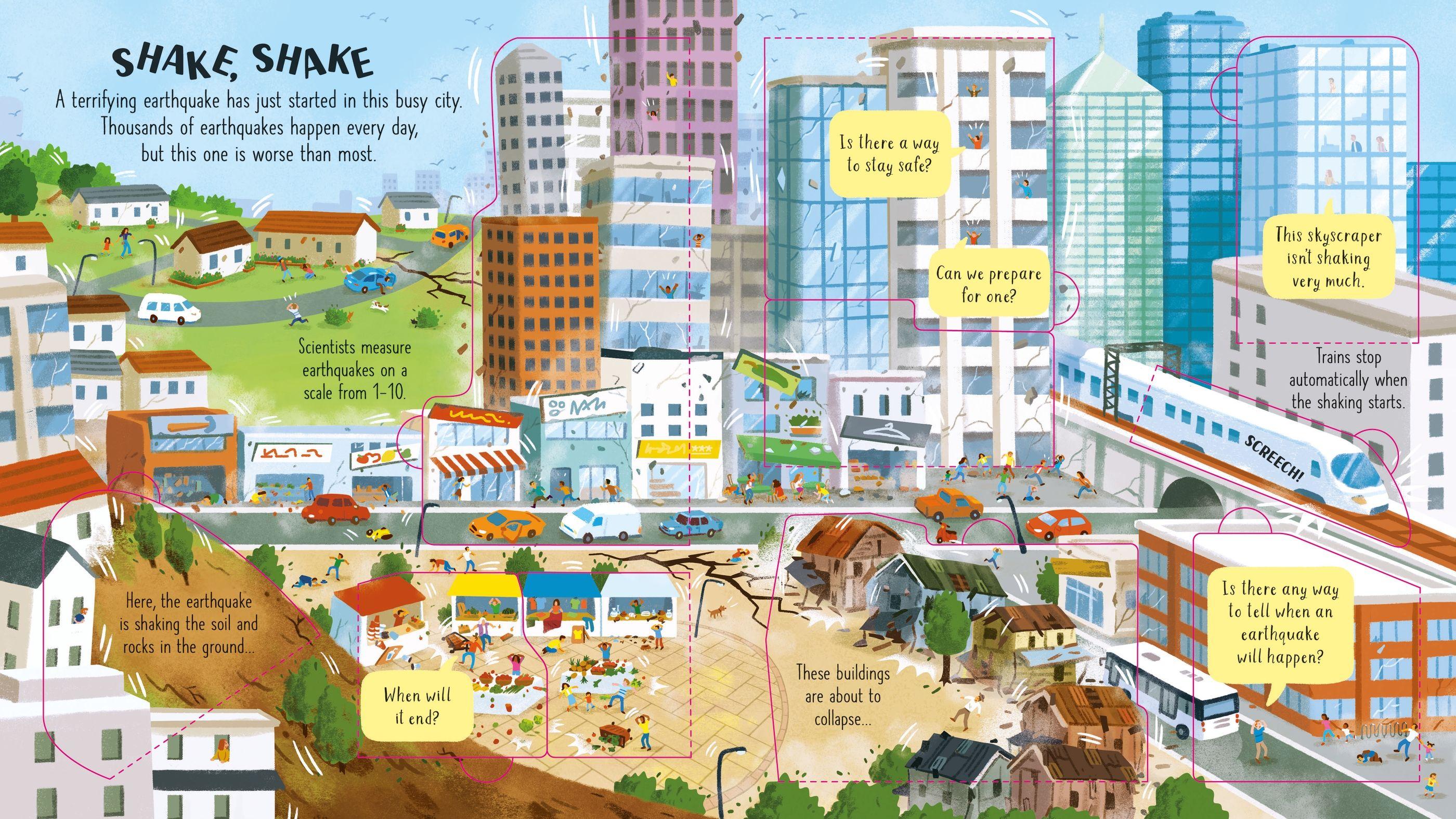 <Usborne> Look Inside Volcanoes and Earthquakes 翻翻書