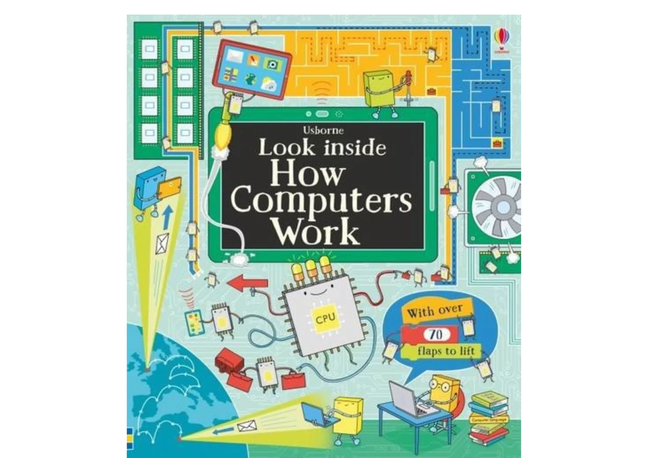 <Usborne> Look Inside How Computers Work 翻翻書