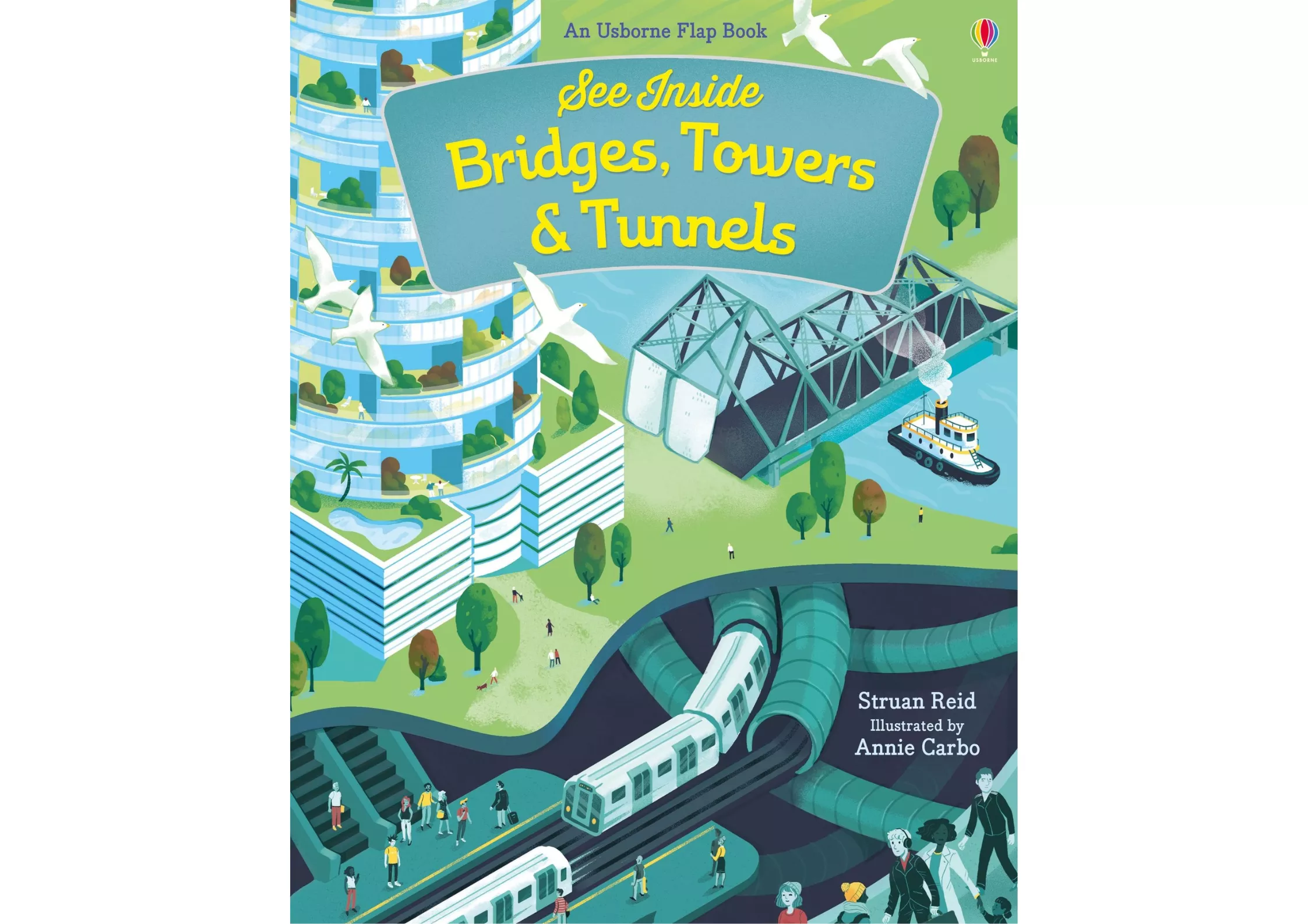 <Usborne> See Inside Bridges, Towers & Tunnels 翻翻書