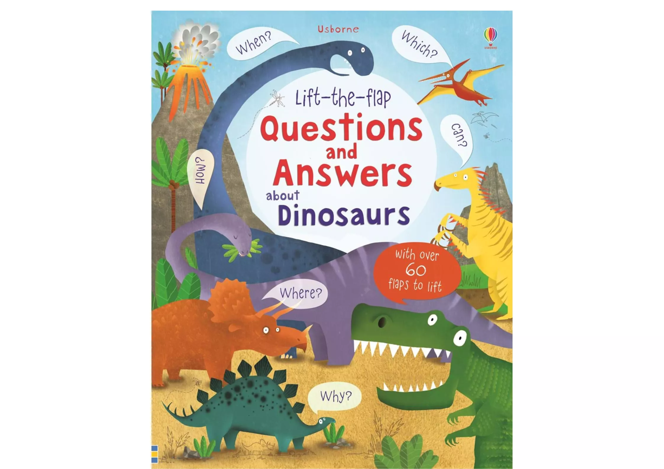 <Usborne> Questions and Answers about Dinosaurs 翻翻書