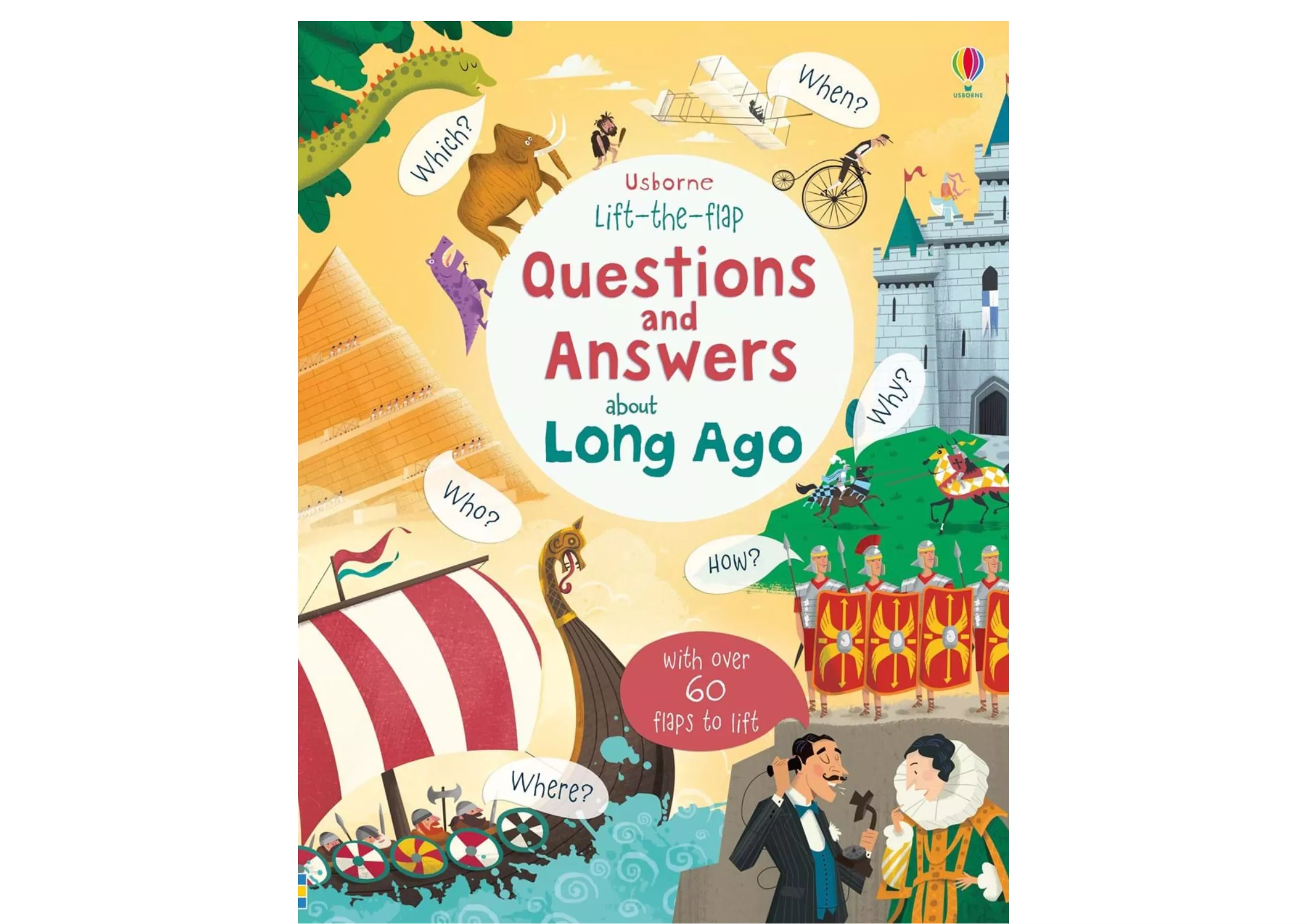 <Usborne> Questions and Answers about Long Ago 翻翻書