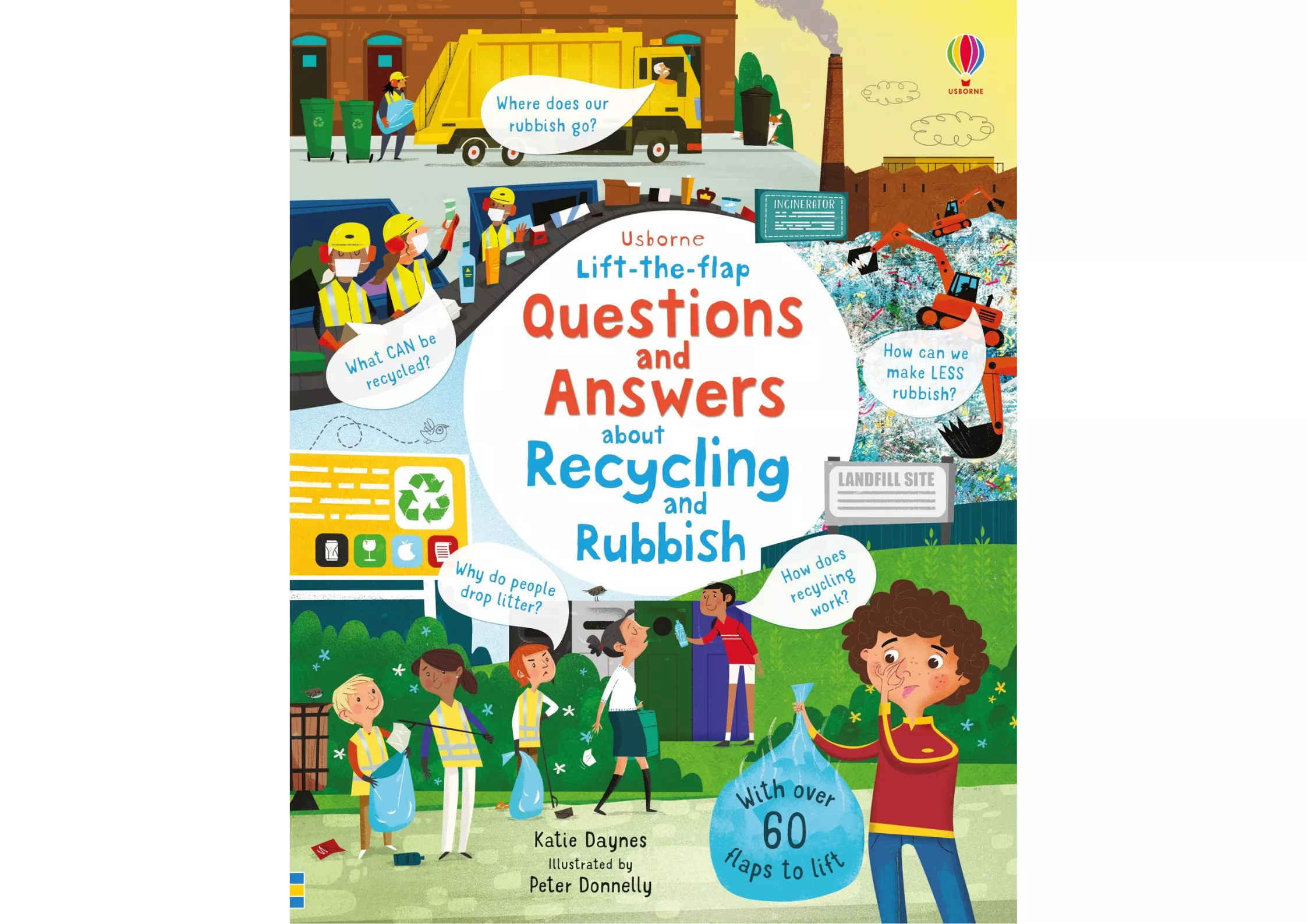 <Usborne> Questions and Answers about Recycling and Rubbish 翻翻書