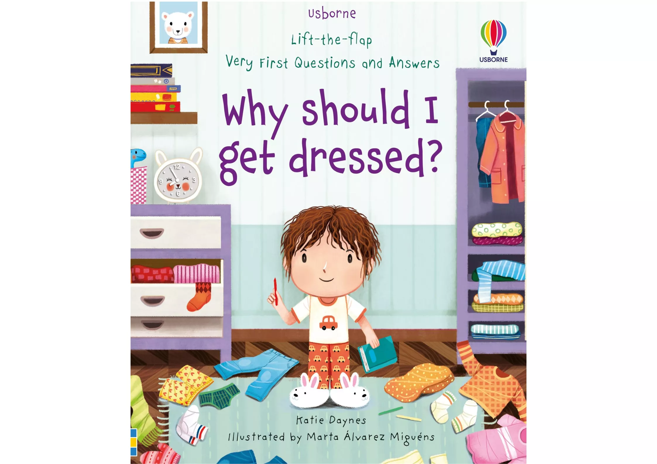 <Usborne> Very First Questions and Answers系列 - Why Should I Get Dressed? 翻翻書