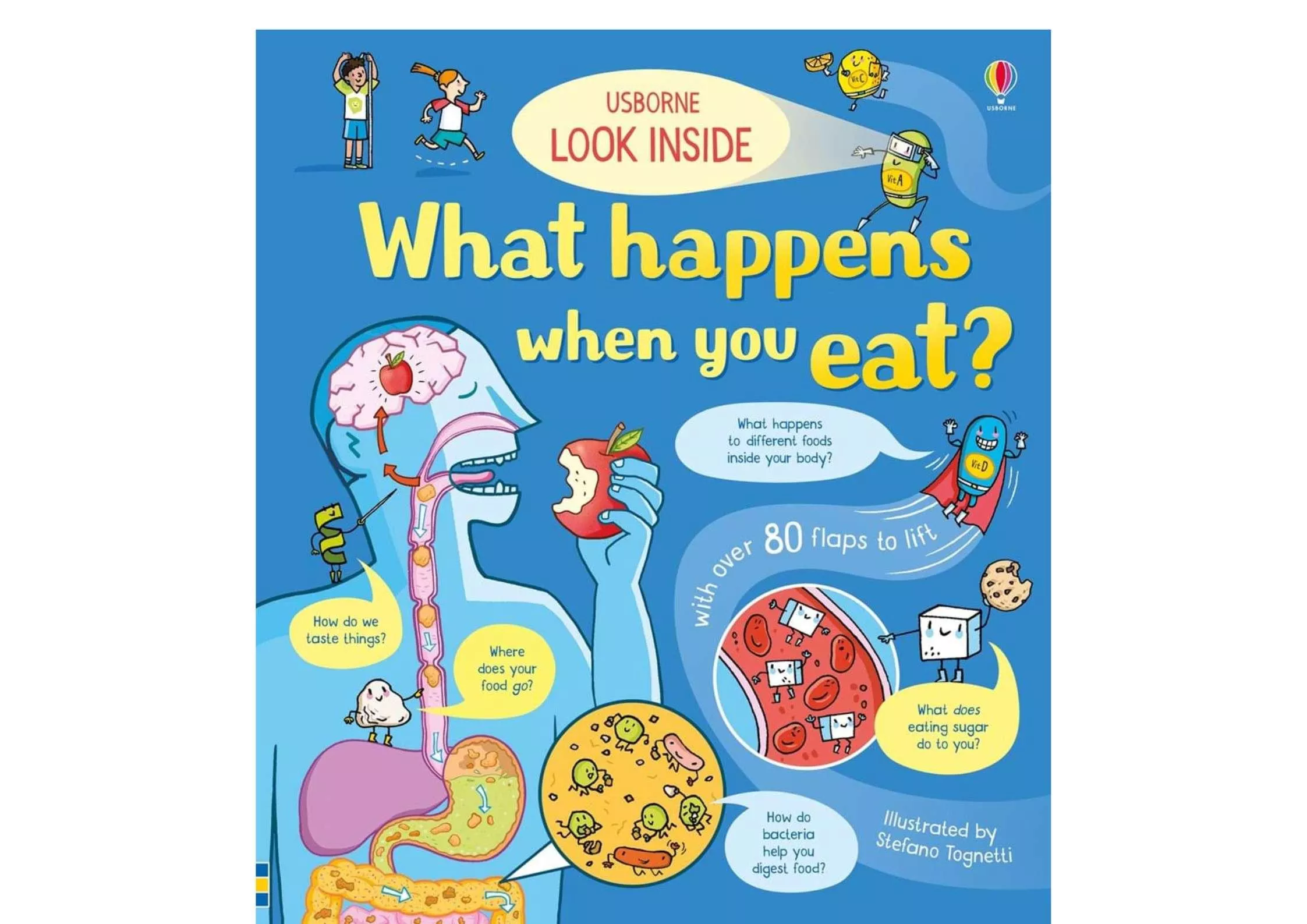 <Usborne> Look Inside What Happens When You Eat 翻翻書