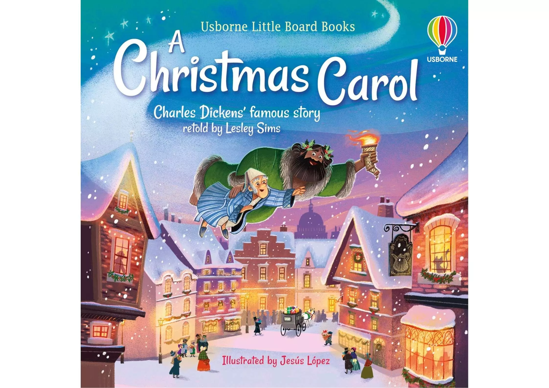 <Usborne> Little Board Book: A Christmas Carol 硬頁書 有聲書 附音檔QR code