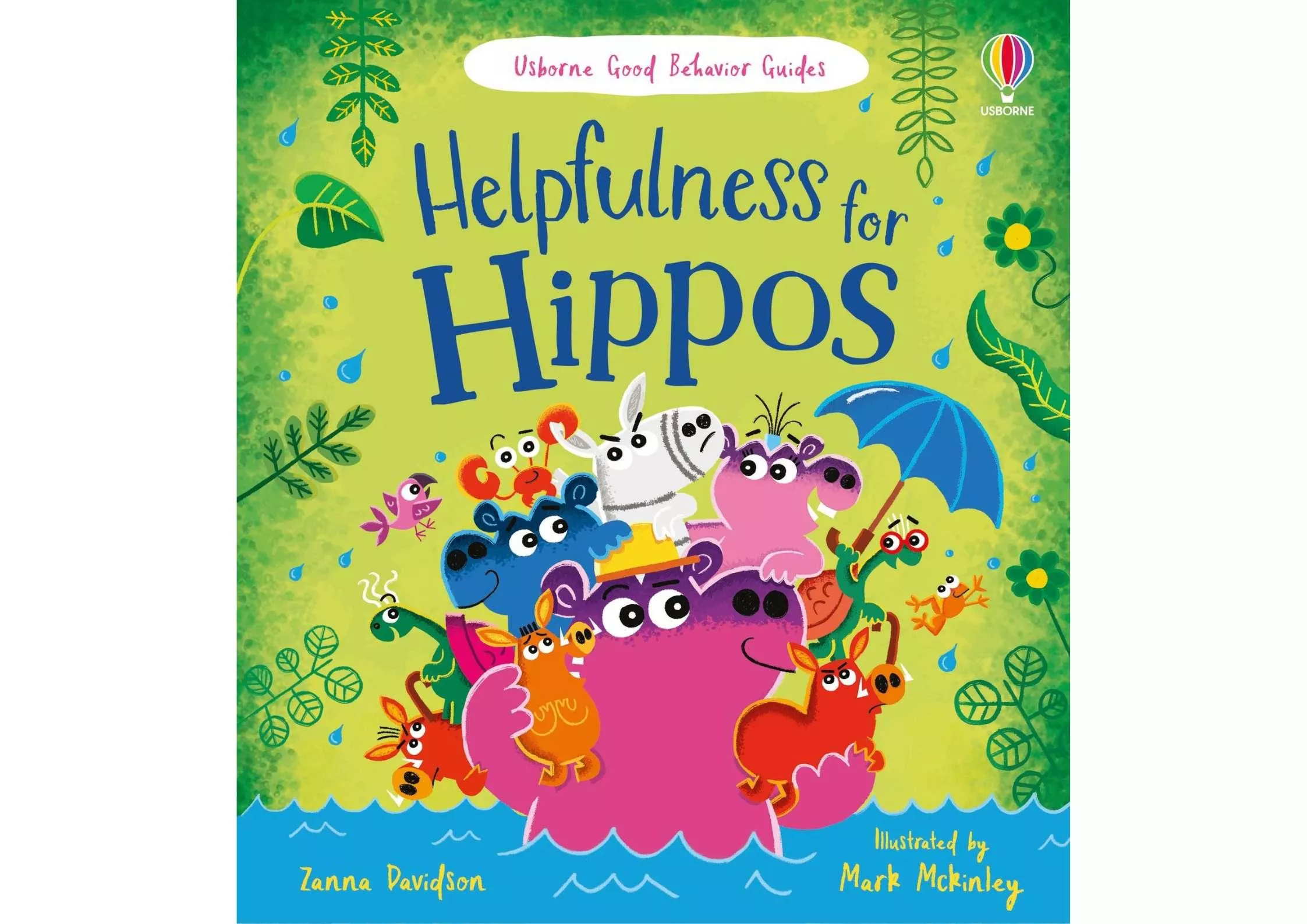 <Usborne> Good Behaviour Guides系列 - Helpfulness for Hippos 精裝書 有聲書 附QR code