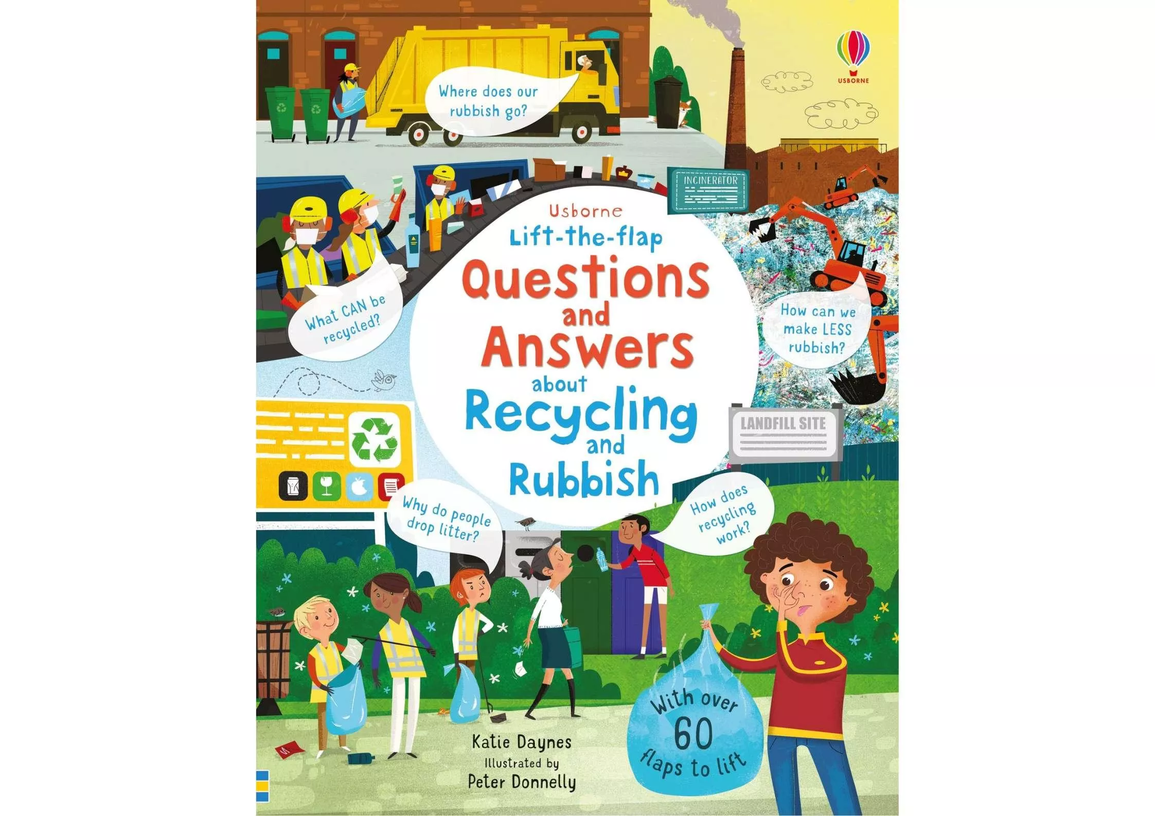 <Usborne> Questions and Answers about Recycling and Rubbish 翻翻書