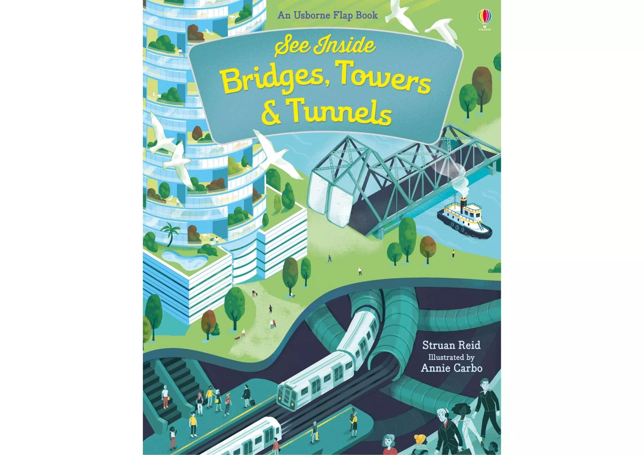 <Usborne> See Inside Bridges, Towers & Tunnels 翻翻書