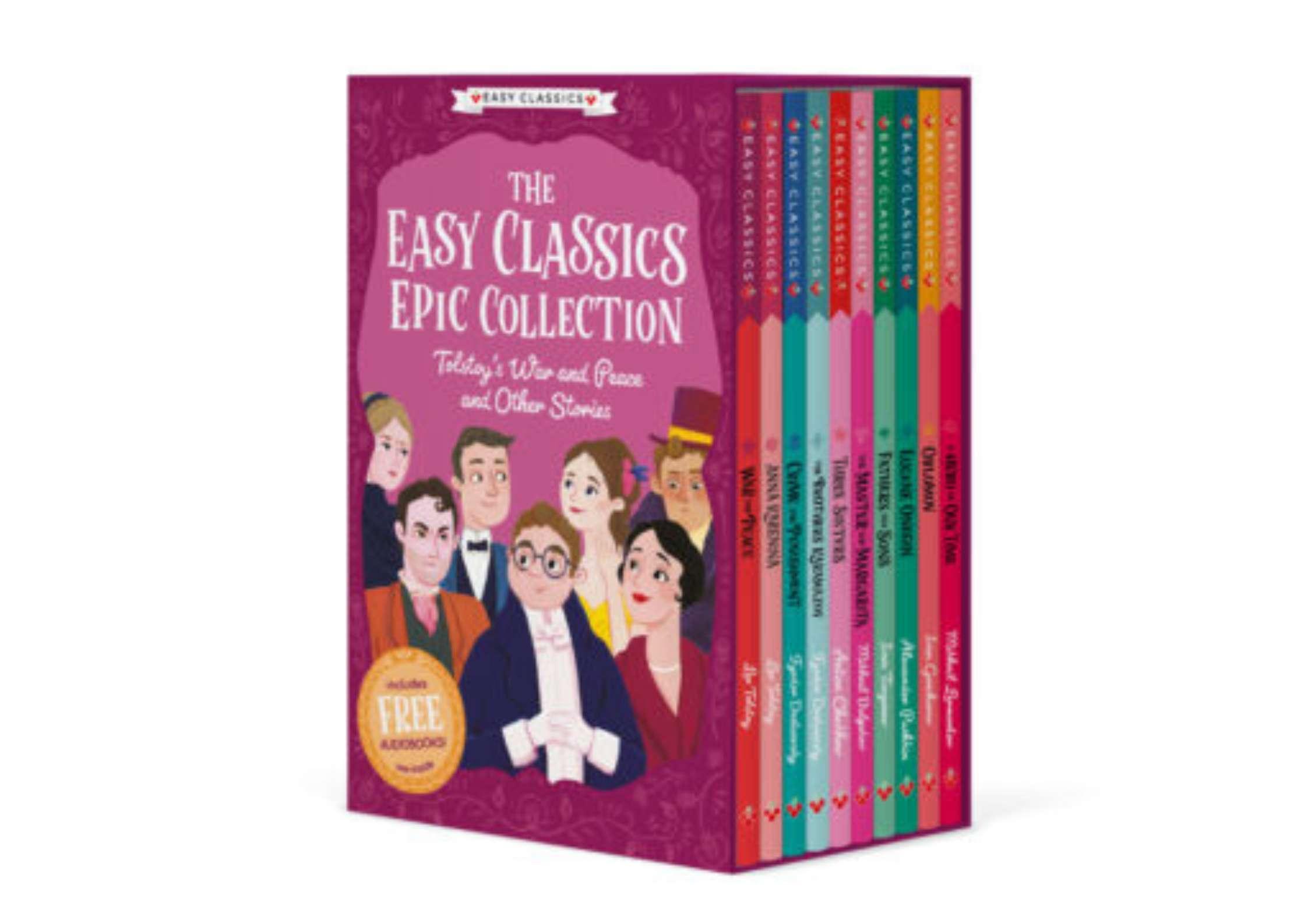 <Sweet Cherry> The Easy Classics Epic Collection 俄國文學經典 兒童英文小說套書 有聲書 附QR code