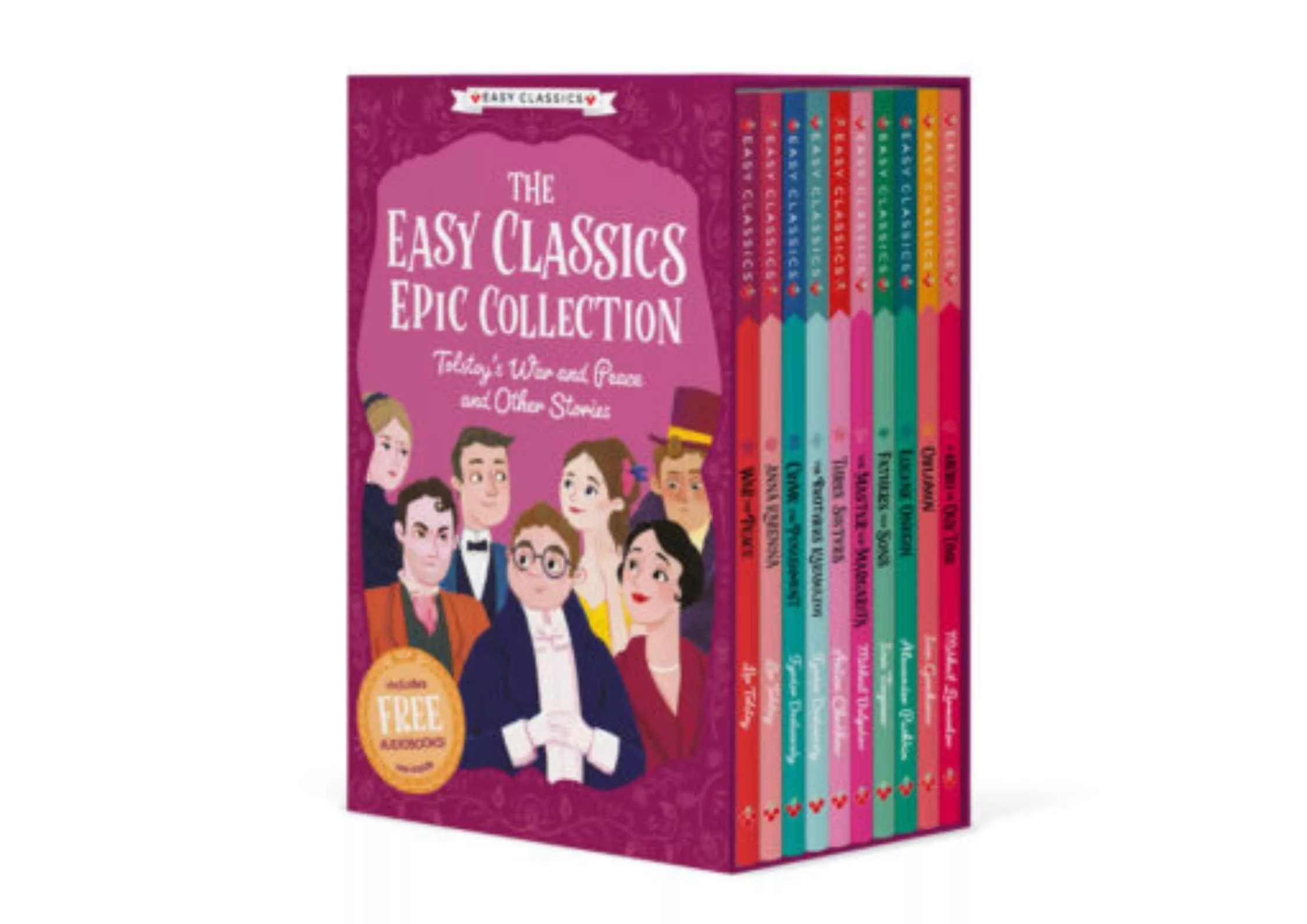 <Sweet Cherry> The Easy Classics Epic Collection 俄國文學經典 兒童英文小說套書 有聲書 附QR code