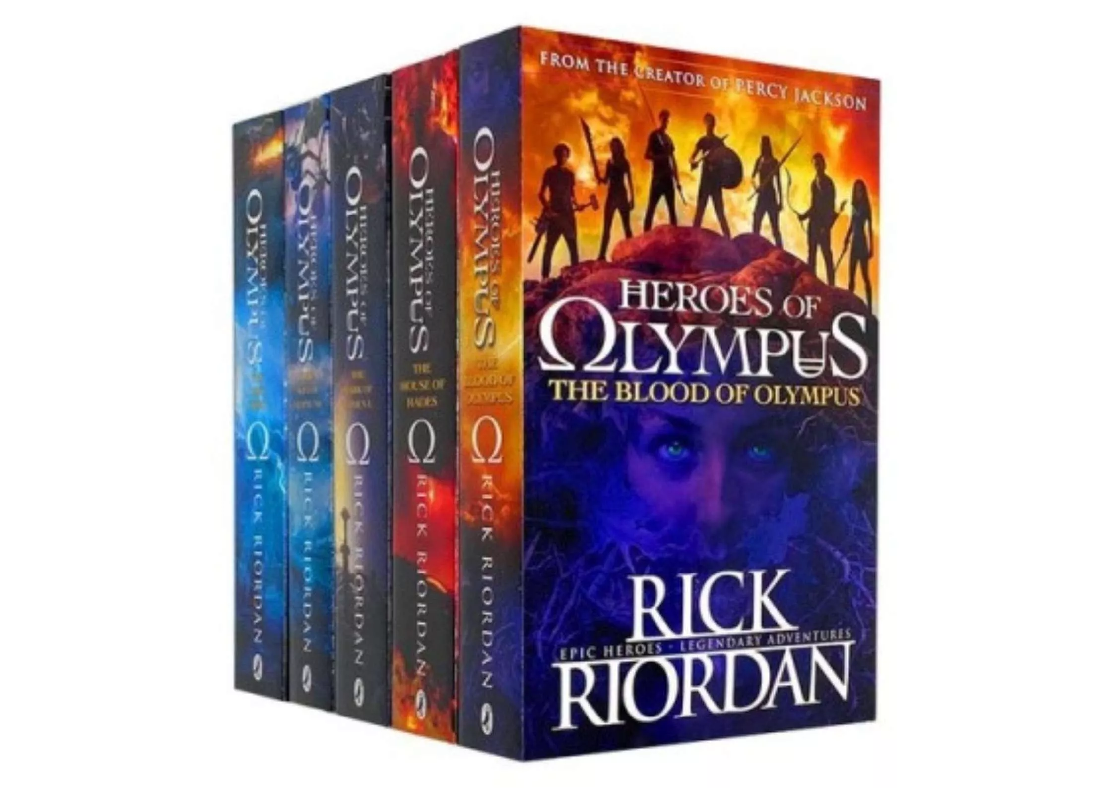 <Penguin> Rick Riordan作品 Heroes of Olympus 5 Books Complete Collection 套書
