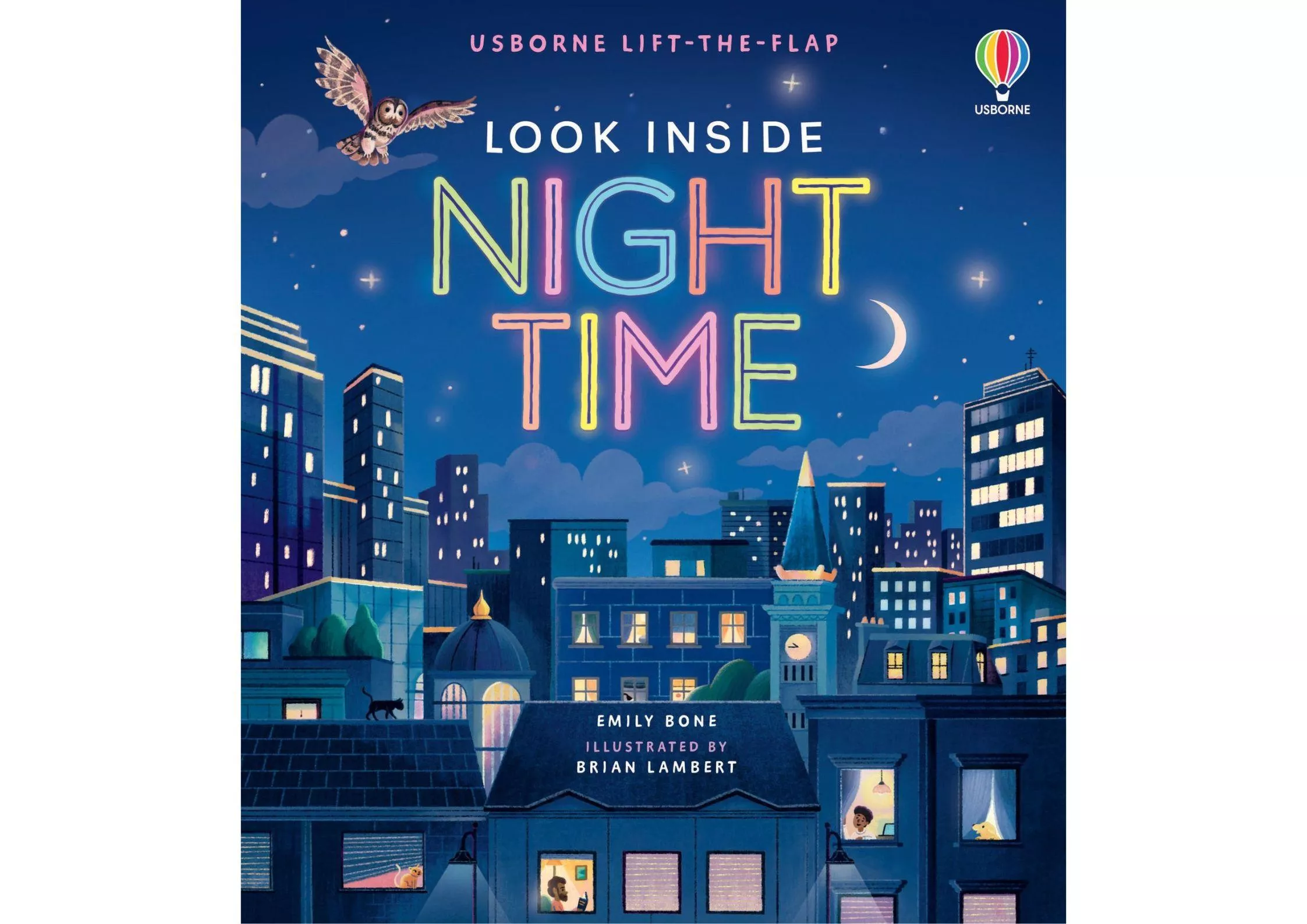 <Usborne> Look Inside Night Time 翻翻書