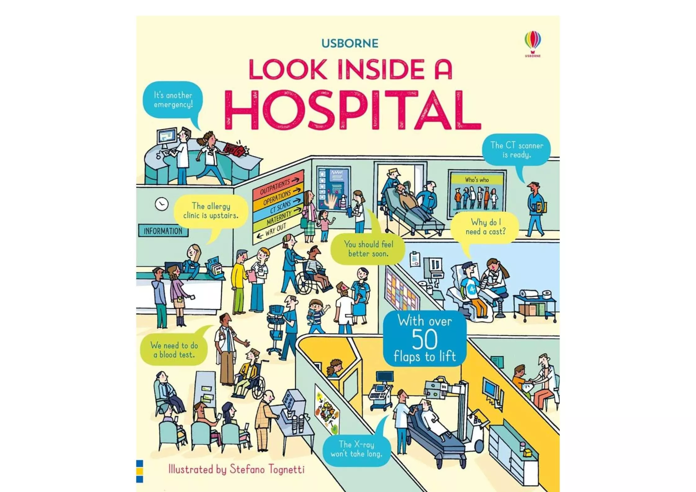 <Usborne> Look Inside Hospital 翻翻書