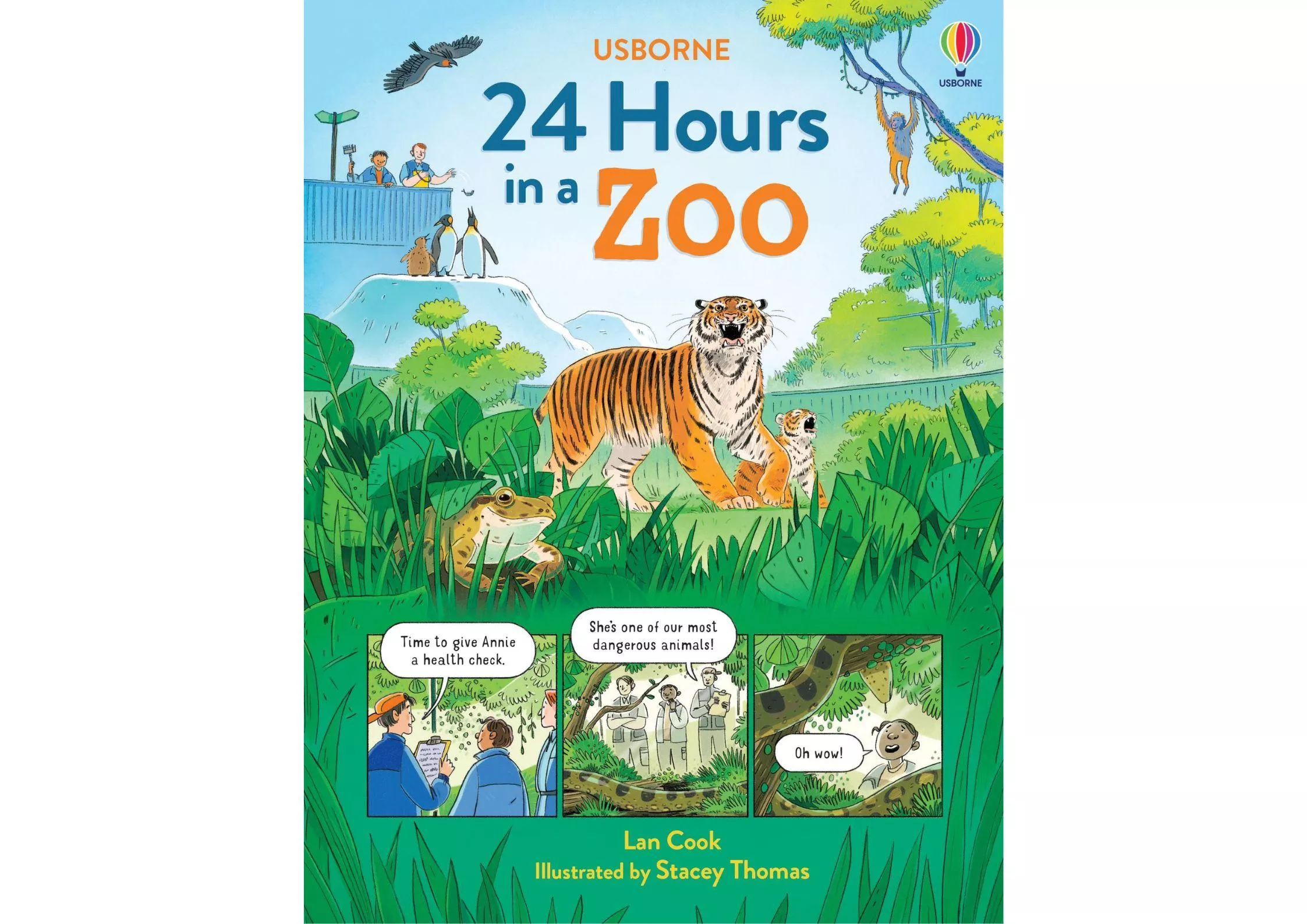 <Usborne> 24 Hours in a Zoo 精裝書