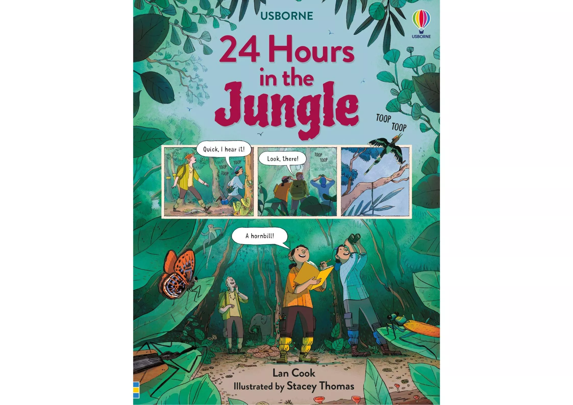 <Usborne> 24 Hours in the Jungle 精裝書