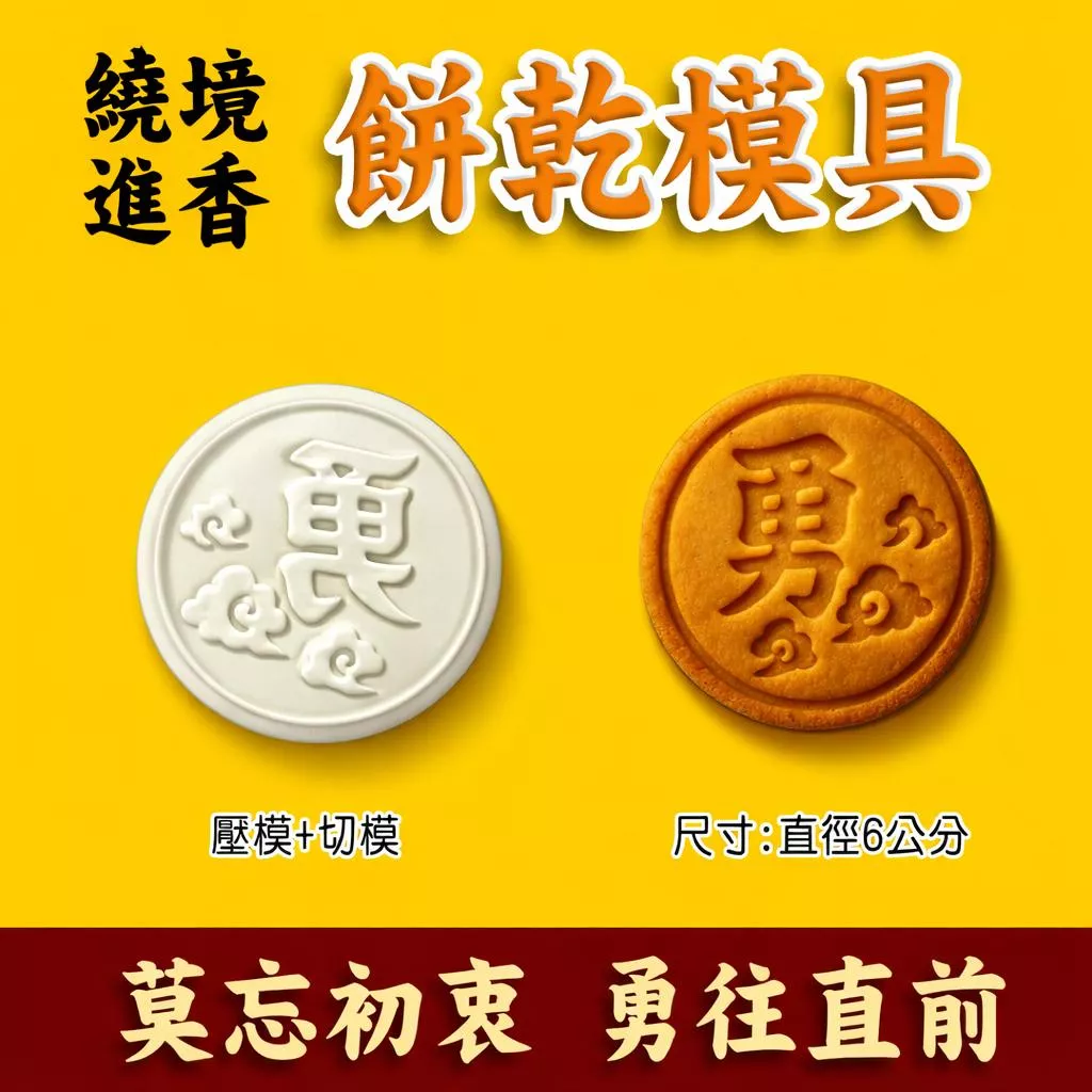 台灣生產 設計  3D列印  白沙屯媽祖餅乾模具 勇字  勇 台灣現貨 餅乾模 餅乾模具