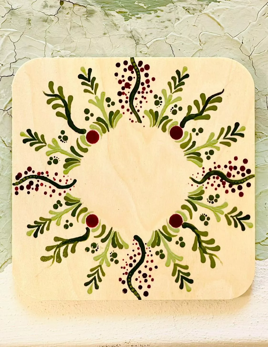 曼陀羅杯墊(方)