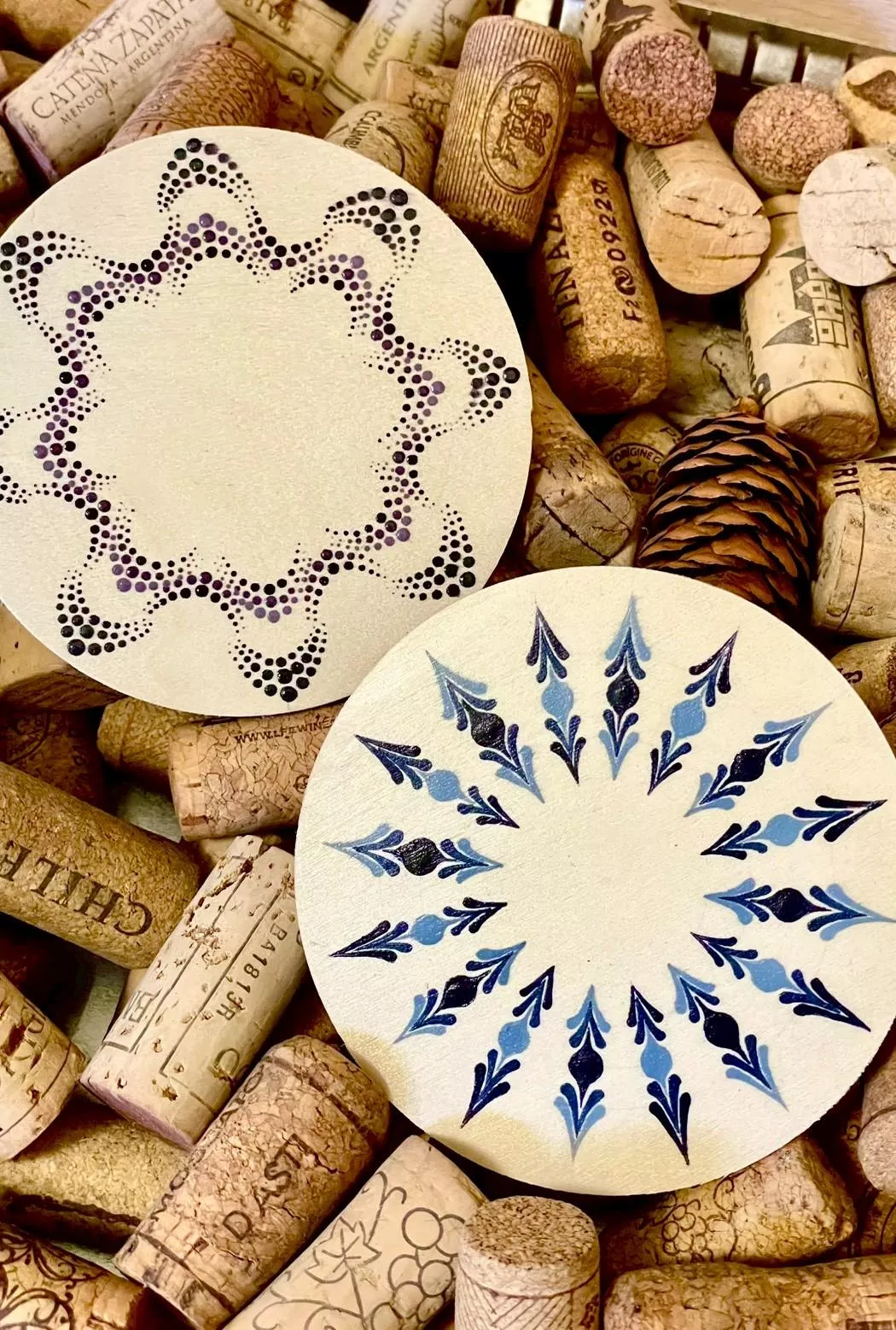 曼陀羅杯墊(圓)