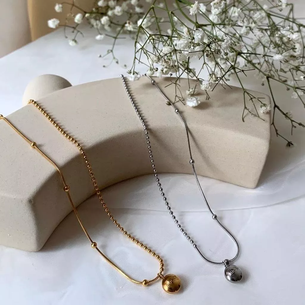 致幸運的妳 鈦鋼鎖骨項鍊