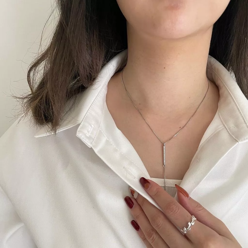 允諾 S925鍍銀簡約造型項鍊