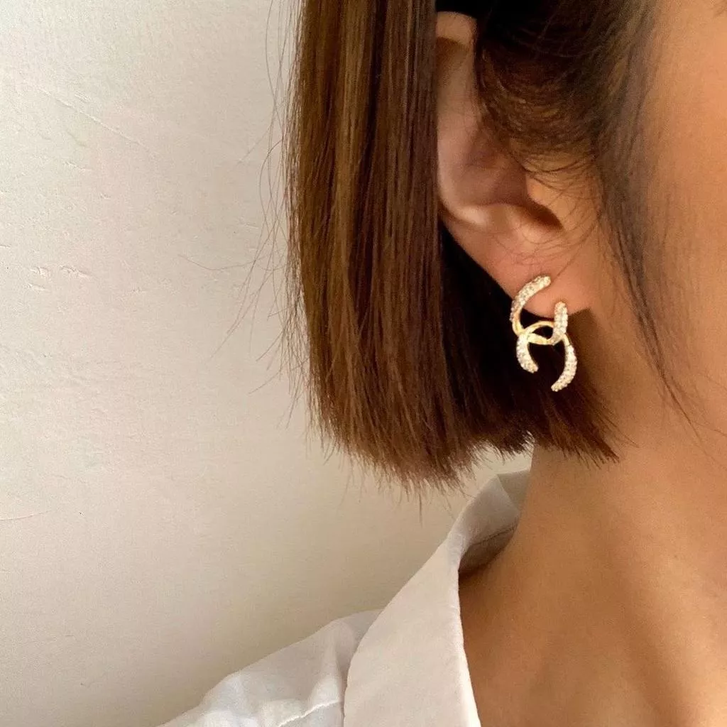 相信愛情 S925銀針不對稱耳環