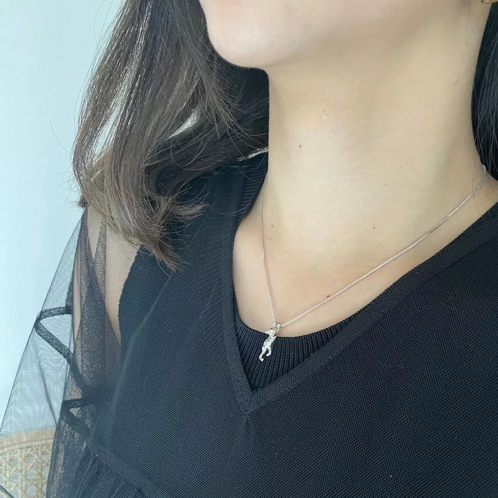 調皮的貓 S925純銀項鍊