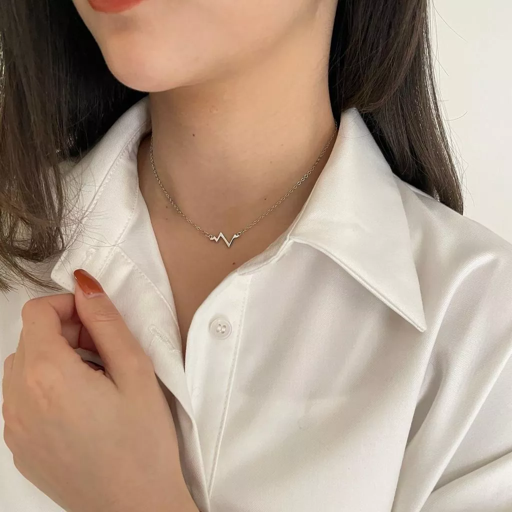 初次遇見你 S925鍍銀鎖骨鍊