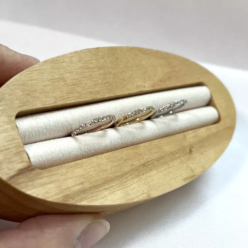 阿君的店 不銹鋼 抗過敏 無痕圓圈水鑽多功能環