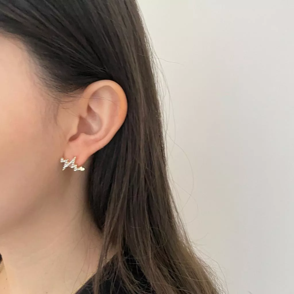 心動的瞬間 S925純銀耳針耳環