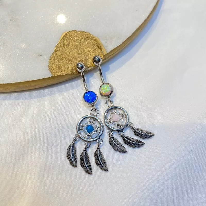 阿君的店 醫療鋼 抗過敏 捕夢網 造型垂墜式肚環