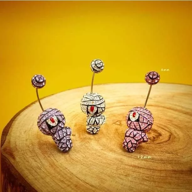 阿君的店｜台灣製 Bling Bling 閃亮亮316醫療鋼針 抗過敏(萬聖節系列)