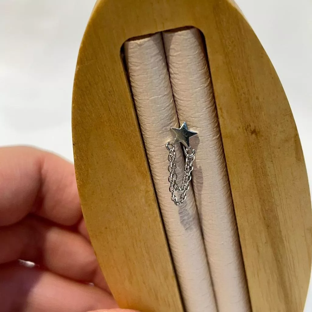 阿君的店｜星星鏈條 rook 眉釘 萬用環