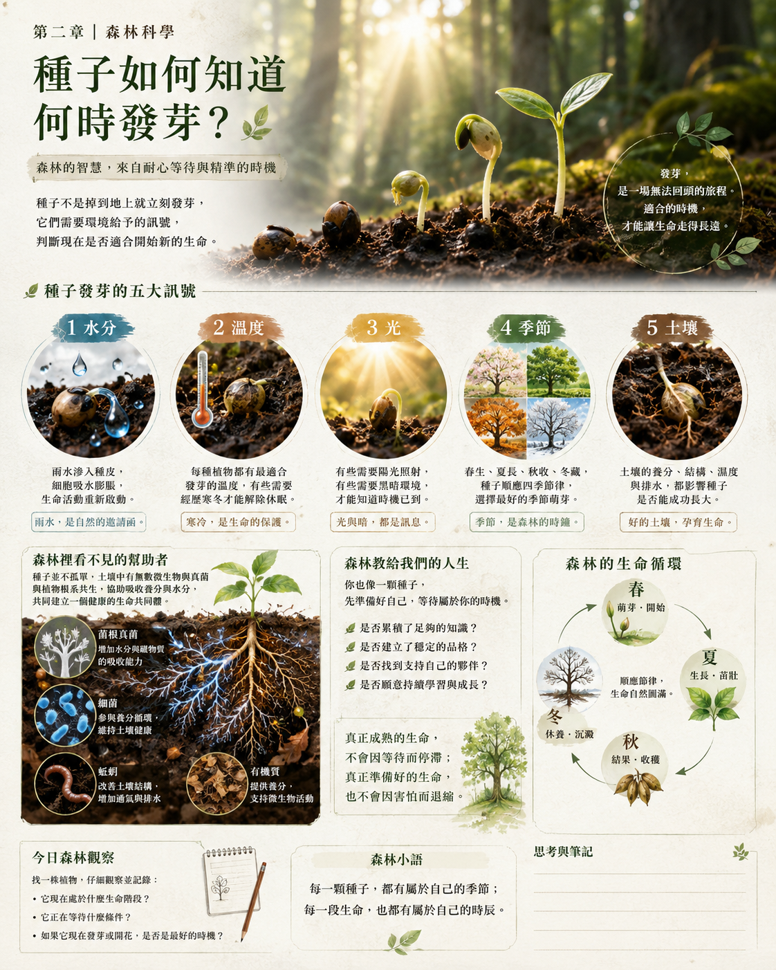第二章｜森林科學：種子如何知道何時發芽？