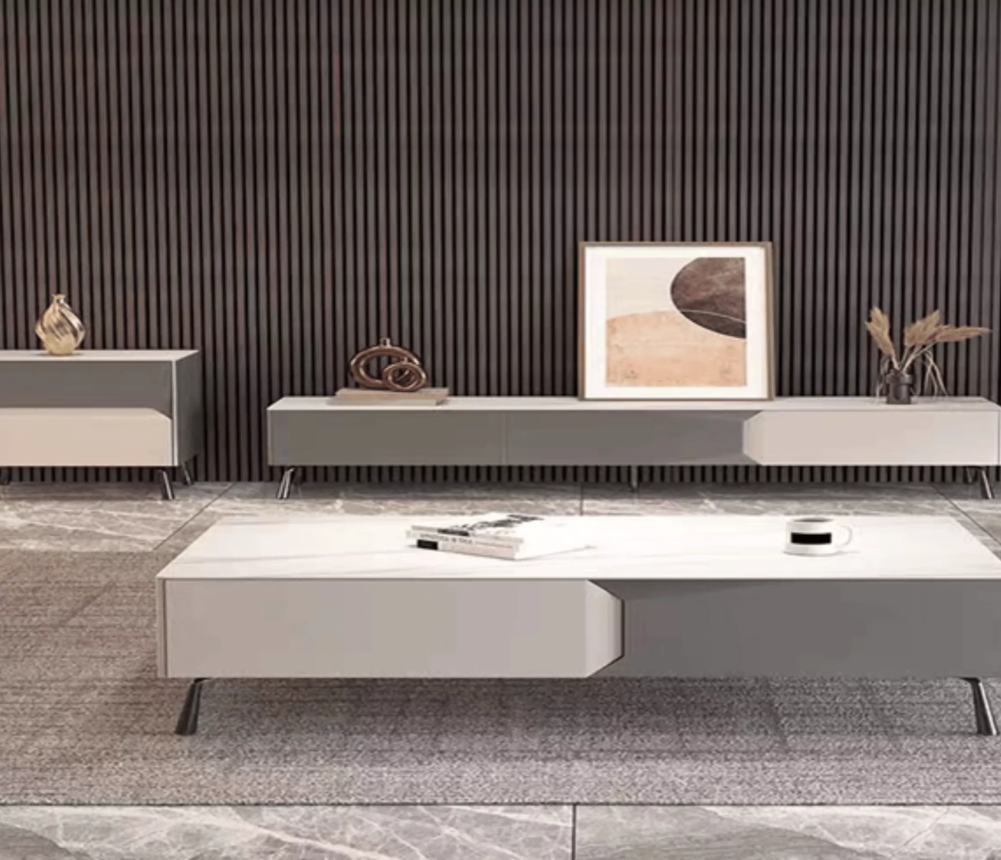 雲岩柔影｜簡約三件式客廳組