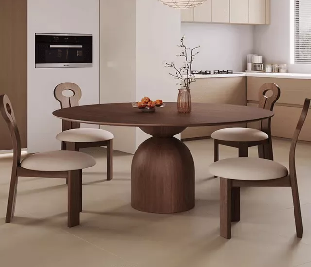 栗木暖語｜溫木圓餐桌