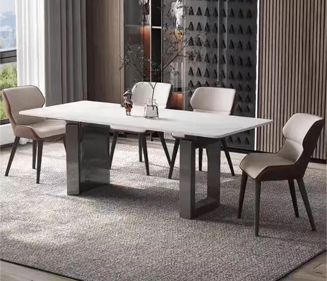 暮光綻放｜多色岩板餐桌