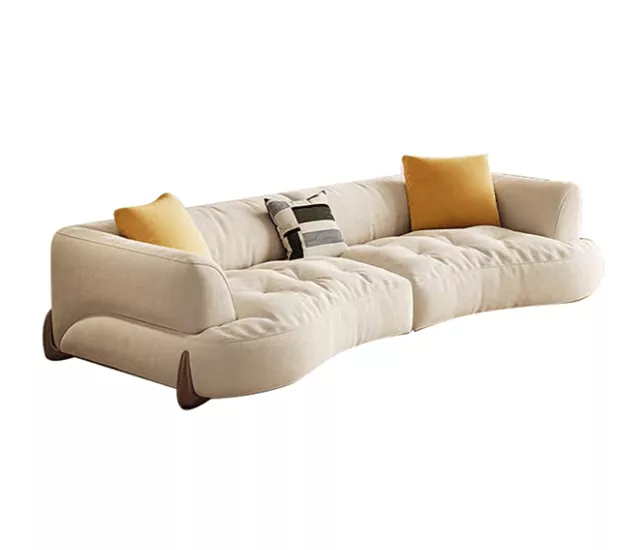 暮光雲嶺｜柔弧低背五人沙發