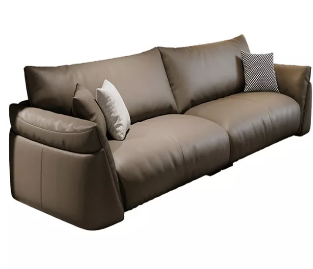 岩杏長影｜沉穩可可科技布五人沙發