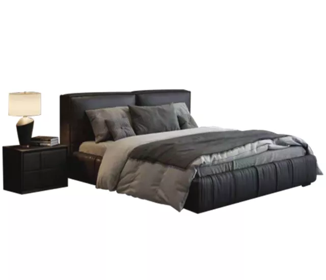 霧灰豆腐｜低背柔感床架