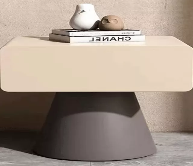 莫蘭迪影調｜幾何底座床頭櫃