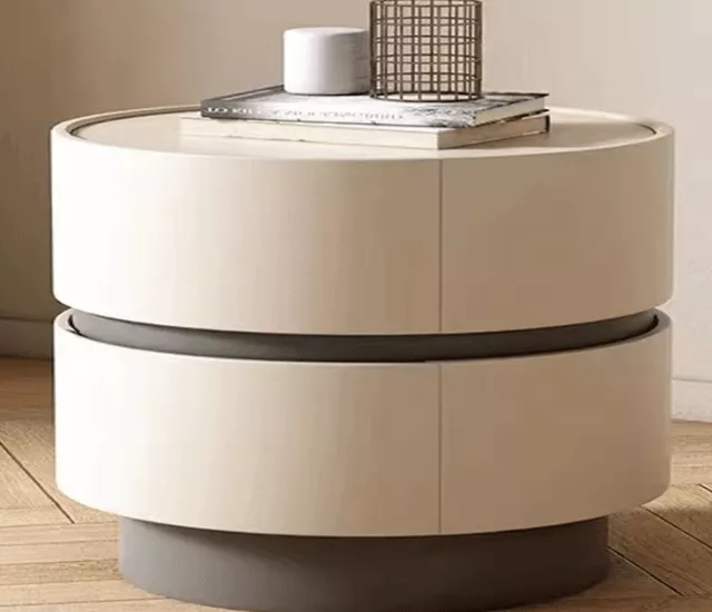 圓影圓語｜雙抽造型床頭櫃