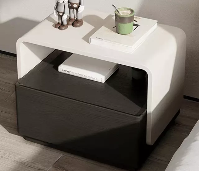 黑白撞色｜造型床頭櫃