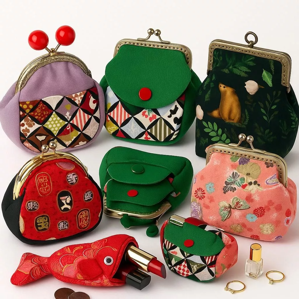 日系復古手作口金零錢包｜可愛療癒隨身小收納包｜花色可選｜一扣開合｜零錢卡片耳機鑰匙都好放｜隨身小包好整理 |女生小包