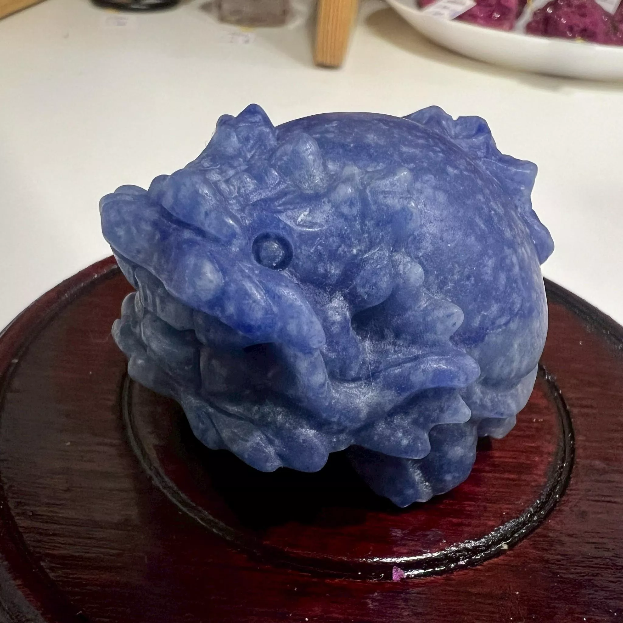 🐢🔷智慧守護 × 龍氣開運🔷🐢 藍磷灰龍龜｜4.8公分｜109克｜沉穩厚實 × 氣場強勁 × 貴人氣場石