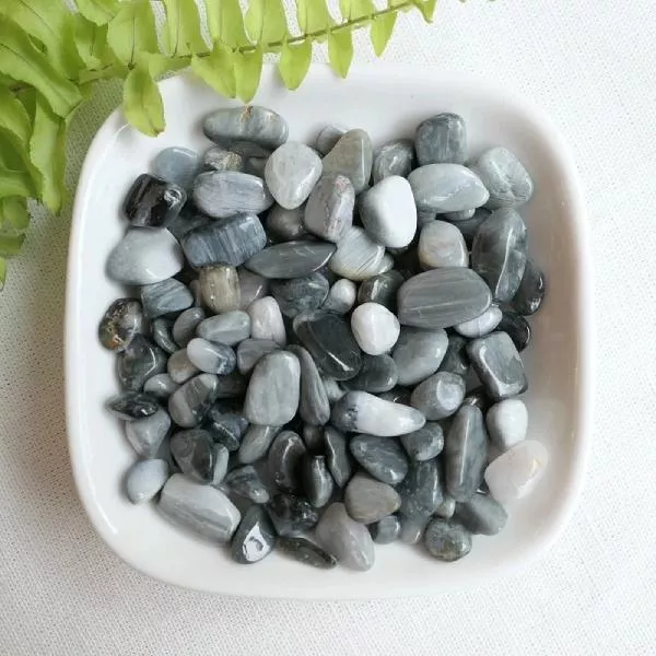 鷹眼石(藍虎眼石)碎石5-9mm 靛藍色系碎石 眉心輪碎石